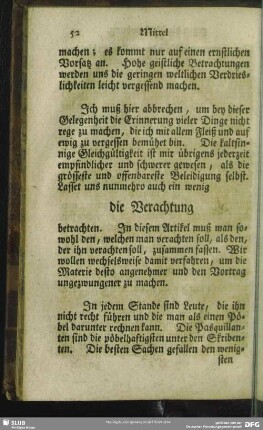 die Verachtung