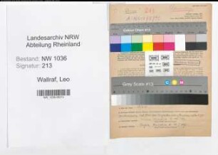 Entnazifizierung Leo Wallraf , geb. 02.02.1912 (Kaufmaennischer Angestellter)