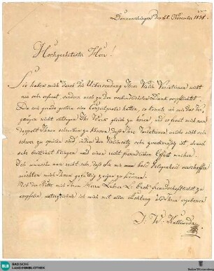 Brief von Johann Wenzel Kalliwoda an Anton Berlijn vom 28.11.1838 - K 3170,664