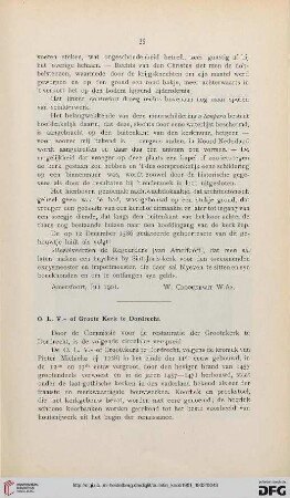 O.L.V. - of Groote Kerk te Dordrecht - De tympan van Egmond - Ilpendam - Loevestein - Oudewater