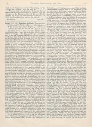 115-119 [Rezension] Bovon, Jules, Dogmatique chrétienne. Tome premier