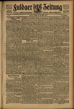 Ausgabe vom Montag, den 26. März 1906.