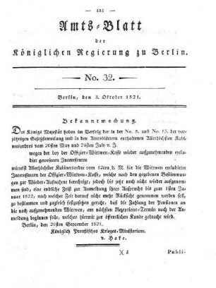 No 32, 3. Oktober 1821