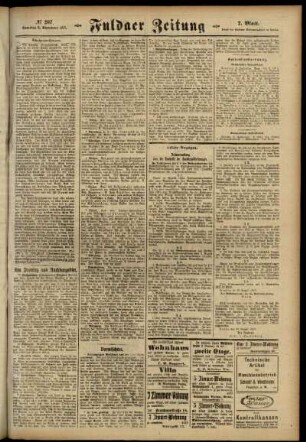 Zweite Ausgabe vom Samstag, den 08. September 1917.