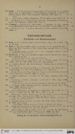 Instrumentalmusik (Nr. 974 - 1073)
