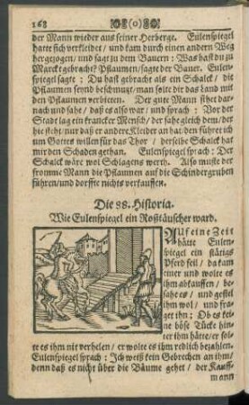Die 88. Historia. Wie Eulenspiegel ein Roßtäuscher ward