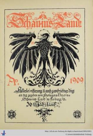 36: Schau-ins-Land: Jahresheft des Breisgau-Geschichtsvereins Schauinsland