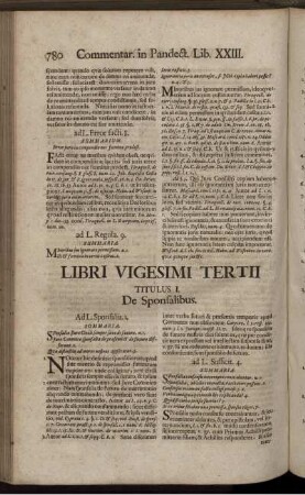 Libri Vigesimi Tertii.