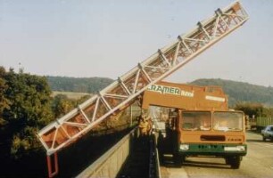 Besichtigungs-, bühne auf Lkw