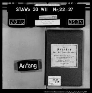 Zivilstandsregister Ammensen (Kanton Delligsen)