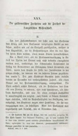513-539 Die gallicanischen Freiheiten und die Freiheit der französischen Wissenschaft : II.