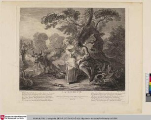 Suite d'estampes tirées des Contes de la Fontaine: LA CLOCHETTE