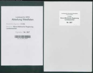 Revision der Einquartierungs- und Service-Verpflichtungen der Stadt Soest durch Oberst Jobst Sigismund von Treusch gen. Butler