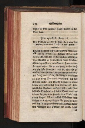 Zwanzigstes Kapitel. Thut Meldung von der Hochzeit Camacho des Reichen, und wie's Basilio dem Armen ergieng