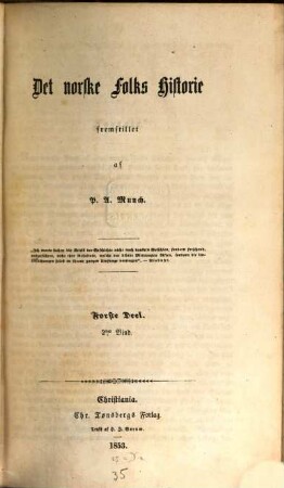 Det norske Folks Historie, 1,2