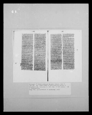 Lateinische Bibel — Textseiten, Folio 21 verso - 22