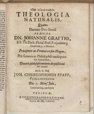Theologia Naturalis