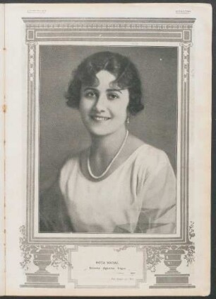 Nota social. - Señorita Agustina Lagos