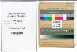 Entnazifizierung Josef Schmacks , geb. 08.10.1895 (Gemeindearbeiter)
