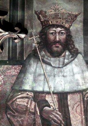 König Wladislaw II. Jagiello und seine Gemahlin Anna von Foix-Candale