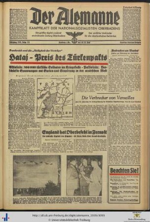 24./25.06.1939 (Samstag/Sonntag-Ausgabe)