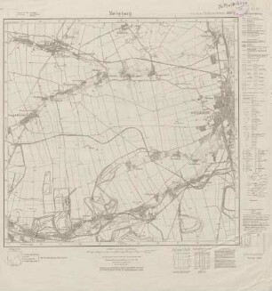4637 (alte Nr.: 2679) Merseburg (West), Meßtischblatt (4cm - Karte)