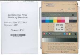Entnazifizierung Fritz Ohmann , geb. 07.08.1913 ()