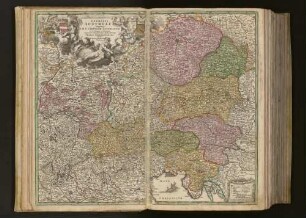 Germania Austriaca : complectens S. R. I. Circulum Austriacum ut et reliquas in Germania Augustissimae Domui Austr. devotas Terras Haereditarias ; Cum Privilegio S. C. M.