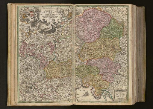 Germania Austriaca : complectens S. R. I. Circulum Austriacum ut et reliquas in Germania Augustissimae Domui Austr. devotas Terras Haereditarias ; Cum Privilegio S. C. M.