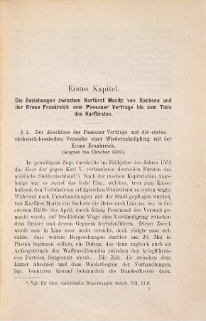 Kursachsen und Frankreich : 1552 - 1557