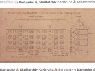 Beichel, Friedrich. Feuerwache Ecke Mathy-/Ritterstraße