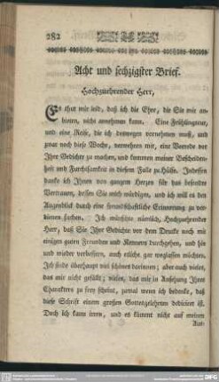 Acht und sechzigster Breif