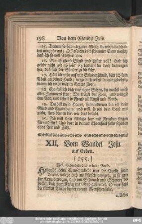 XII. Vom Wandel Jesu auf Erden.