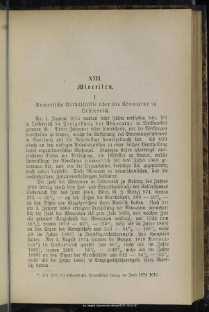 XIII. Miscellen