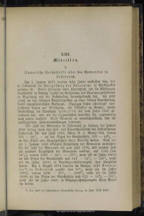 XIII. Miscellen