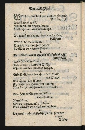 Der 128. Psalm. ||