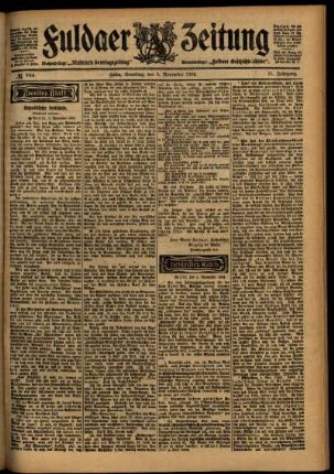 Zweite Ausgabe vom Samstag, den 05. November 1904.