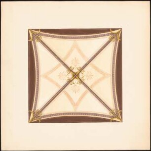 Dekorationsstudien: Deckenspiegel (Velum)