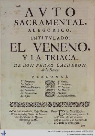 El Veneno, y la Triaca.