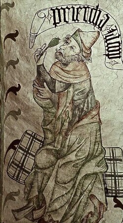 Das Lamm Gottes, umrahmt von Erzvätern, alttestamentlichen Königen und Propheten, dem Judas Thaddäus und der Verkündigung an die Hirten