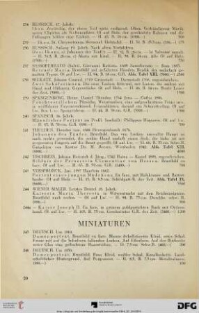 Miniaturen (Nr. 245-248)