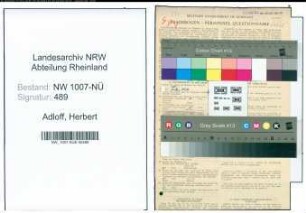 Entnazifizierung Herbert Adloff , geb. 15.02.1906 (Ingenieur)