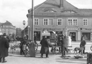 Bautzen. Wochenmarkt auf dem Kornmarkt