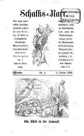 Schalks-Narr : humoristisch-satyrisches Wochenblatt. 2, 2. 1862