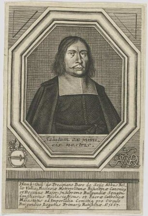 Bildnis des Humb. Guil. de Precipiano, Baro de Soye