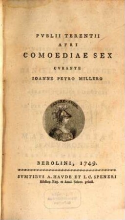 Pvblii Terentii Afri Comoediae Sex