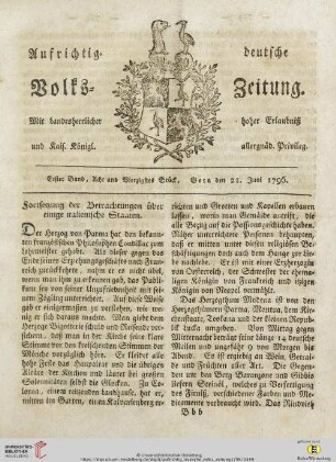 Erster Band. Acht und Vierzigsten Stück