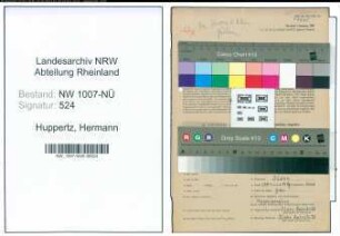 Entnazifizierung Hermann Huppertz , geb. 11.04.1906 (Webmeister)