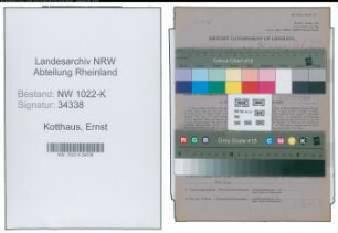 Entnazifizierung Ernst Kotthaus , geb. 19.09.1893 (Arbeiter)