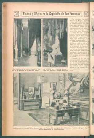 Francia y Bélgica en la Exposición de San Francisco